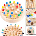 Miniatyrbild 3 av 5: Färgglatt Minnesschack Smart Leksaker för Barn 1-pack