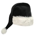 Miniatyrbillede 1 af 5: 75 cm Voksen Barn Sort plys lang julehat Julekostume Pompom Julemandshue Festival Festartikler Gaver
