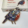 Miniatyrbild 2 av 5: TS-Turkos Fjäder Mosaik Gör-Det-Själv Kit Fjäder Konst Kit Gör-Det-Själv Kit Fjäder Hantverk Födelsedagspresent Mosaik Skapande