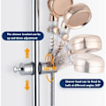 Miniatyrbild 3 av 4: TS-Support Universell för Duschmunstycke Glidstång 20-25 mm Justerbart Duschfäste för Handdusch eller Duschmunstycke för Badrum Rota