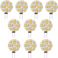 10x G4 LED-lampa Ej dimbar Varmvit 2700K 180° Ljuskälla