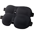 Miniatyrbild 1 av 4: Sovmask för kvinnor och män, 100% mörkläggande ögonbindel 2-pack, fullt justerbar spänne 3D ögonkontur sovmasker för resor, spa, tupplur, flyg