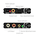 Miniatyrbilde 2 av 5: TS-192khz Digital til Analog Audio Konverter med Bass- og Volumjustering, digital Spdif/optisk/koaksial