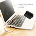 Miniatyrbild 5 av 5: TS-10 st Silikon USB Port Plugg Skyddskåpa Svart