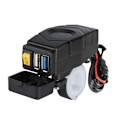 Miniatyrbillede 1 af 5: TS-C1fb 20-80v E-cykel Styr USB Oplader 24v 36v 48v 60v Qc3.0 Hurtig Oplader Adapter (rødt Lys)