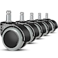 Miniatyrbilde 1 av 5: 5-pack kontorstolhjul 11 mm / 22 mm Erstatningshjul for harde gulv for gamingstoler, svingstoler, Pr{HH}