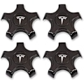 Miniatyrbillede 2 af 5: 4-pak sort/hvide Tesla Model 3 hjulkapsler til Aero H