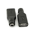 Miniatyrbillede 4 af 4: 2023 - USB hun til 5,5 mm X 2,1 mm hun DC-strøm Oplader Adapterstik