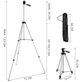 Miniatyrbild 3 av 3: Camera Tripod / Tripod for Mobile & Camera - 45-133 cm - Tripod