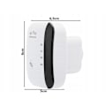 Miniatyrbillede 3 af 5: WiFi-forstærker Repeater / Udvider Rækkevidden 300 Mbps Wifi hvid 130