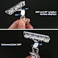 Miniatyrbild 3 av 5: 30 st Etiketthållare Skyltklämma, Plast Transparent Roterbar Skyltklämma, Varuskylt Displayklämma