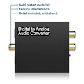 Miniatyrbilde 2 av 5: TS-Dac 192khz Digital til Analog Audio Konverter, Toslink Optisk til 3.5mm Adapter For Ps 4 Hd Dvd Hjem