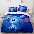 Pikkukuva 1 / 2: Stitch 3D-paintettu vuodevaatteet, lakanat ja tyynyliinat, lapselle, lahja, väri 6