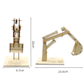 Pikkukuva 2 / 5: Hydraulinen Kaivinkone DIY Opiskelija Tiede & Tekniikka Puu Tiede & Koulutus Lelut Malli Scie