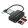 Miniatyrbild 2 av 5: TS-Reader 4-i-1, Tf Sd Ms Kortläsare Multi Kortadapter Extern För Dator Kamera Usb 3.0 Gränssnitt
