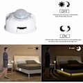 Miniatyrbilde 4 av 4: TS-5m varmhvit LED Nattlys, Fleksibel LED-stripe med PIR-bevegelsessensor - Komplett sett med DC 12V transformator, IP65 vanntett for seng