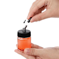 Miniatyrbillede 3 af 5: 10-pak glasburk airbrush-flasker kit, 22cc tomme airbrush-burker, transparent airbrush-farveopbevaringsburk med [DB]