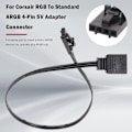 Pikkukuva 2 / 5: Corsair 4-nastainen RGB - Standardi ARGB 5V 3-nastainen liitin adapterilla 25cm kaapeli - Täydellinen