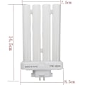 Miniatyrbild 5 av 5: FML 27EX-N 27W 4-stifts fyrkantig energisparande kompaktlysrör 6500K 4 rader glödlampa{HH}