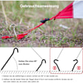 Miniatyrbilde 3 av 5: Teltplugger, 18 cm plugger camping, teltplugger sterke - Perfekt