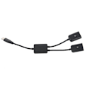 Pikkukuva 4 / 5: TS-2x Type C Otg Usb 3.1 Uros - Kaksois 2.0 Naaras Otg Lataus 2 Portin Hub Kaapeli Y-Jakaja