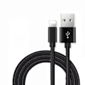 Pikkukuva 1 / 2: TS-Punottu datakaapeli iPhoneen 2 m - Musta