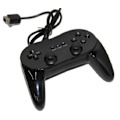 Miniatyrbilde 1 av 2: TS-Klassisk Gamepad Håndkontroll for Nintendo Wii - Svart
