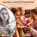 Miniatyrbild 5 av 5: Nagelfräsmaskin, elektriska nagelfilar, professionell laddningsbar elektrisk nagelfräsmaskin med keramisk nagelfräsbits, nagelfräsmaskin set