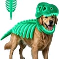 Dinosaur Skeleton Costume for Pets - Creative Halloween Outfit 35cm 35cm Glow-