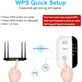 Miniatyrbillede 3 af 5: 2023 Nyeste WiFi Extender, WiFi Booster, Internet Booster - med Ethernet-port, hurtig installation, trådløs signalforstærker til hjemmet