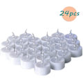 Miniatyrbild 1 av 5: Flameless LED Tealights - With Cr2032 Batteries - Flickering Effect - Warm White 24 Pcs
