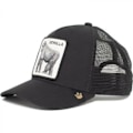 Miniatyrbilde 2 av 5: Dame unisex mesh truckerhatt firkantet patch cap Klassisk justerbar vanlig hatt (Gorilla) CNMR - Perfet