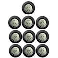 Miniatyrbild 1 av 5: 10-pack Mini Hygrometer Termometer Mätare Digital LCD-skärm För Växthus Barnrum Reptil Inkubator