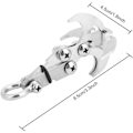 Miniatyrbilde 3 av 5: Gravity Grab Krok, Klatrekrok, Rustfritt Stål Klatring Grab Krok Multifunksjonell Gravity Krok Sammenleggbar Klo Klatring Nødoverlevelsesverktøy For