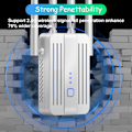 Miniatyrbilde 4 av 5: 1200M trådløs repeater WiFi-signalforsterker dekker 9995 kvm