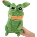 Pikkukuva 5 / 5: Sleepy Frog Plysch Söpö lelu Luova sammakko Pehmolelu Vihreä sammakko Plysch - Halaa ja nauti pehmeästä kankaasta .9,8' (vain 14+)- Täydellinen