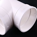 Miniatyrbillede 3 af 4: TS-Ø75mm Kanalforbindelse 3-vejs splitter (90 grader) xd - Rund Kanalforbindelse - Udsugningsventilator - Ventilations T-stykke til Tørr