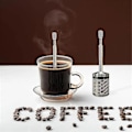 Miniatyrbillede 4 af 5: Kaffe- og tebrygger i rustfrit stål - Kreativ stempelkande til hjemmet og kontoret