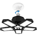 Miniatyrbilde 1 av 5: LED-Garasjelys 120W 10000lm E27 6500K Justerbar 5-Panel Deformerbar