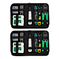 Miniatyrbillede 1 af 5: TS-2x Netværkskabel Reparationsværktøj Sæt Rj45 Rj11 Cat6 Kabel Tester Test Krymper Krympning Vedligeholdelse
