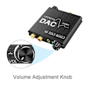 Miniatyrbilde 5 av 5: TS-192khz Digital til Analog Audio Konverter med Bass- og Volumjustering, digital Spdif/optisk/koaksial