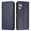 Til Samsung Galaxy A17 5G Etui Ståpung Læder Telefoncover med Rem Blå