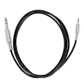 Miniatyrbillede 3 af 5: TS-2 stk. 1,5 m 3,5 mm 1/8 tomme han til 6,35 mm 1/4 tomme han stereo lydkabel Hot Black