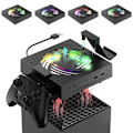 Miniatyrbillede 1 af 4: RGB Køleblæser til Xbox Series X, 3 Justerbar Hastighed Køleblæsersystem Lav Støj Køleblæser til Xbox Series X