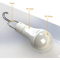 Pikkukuva 3 / 5: 9W Kannettava LED-Aurinkopaneelilla Latautuva Leirintävalaisin Kaukosäätimellä Vedenkestävä Ulkoilma Riippuva Telttalyhty USB Aurinkopaneeli Latausvalo