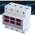 Miniatyrbild 4 av 4: 3-Phase DIN Rail Voltmeter Ammeter with Overcurrent and Overvoltage Protection AC 390 500V 63A