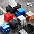 Pikkukuva 3 / 5: Premium Metalli Infinity Cube Kannettava Stressiä Lievittävä Leikki Black silver
