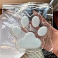 Miniatyrbild 1 av 5: Jättelik Tass Squishy för Barn Vuxna, Stor Fluffig Katt Tass Squishy Leksaker för Stresslindring, Supermjuka Kläm Fidget Leksaker[HK]