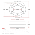 Miniatyrbilde 4 av 5: TS-For G29 13/14-tommers Ratt Adapterplate 70mm Pcd Bilspill Modifikasjon Svart