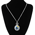 Pikkukuva 4 / 5: Naisten Locket Riipus Kvartsitasku Kello Kaulakoru Ketju Vintage Perhonen [kello]{HH}